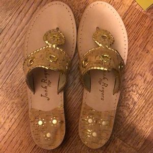 Jack Rogers Cork Narrow Sandals
